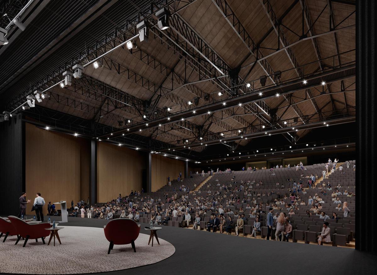 Recreación del nuevo Palau de Congressos de Barcelona, que se construirá en el actual Palau Alfons XIII.