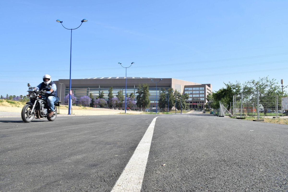 Acceso sur del Estadio La Cartuja de Sevilla