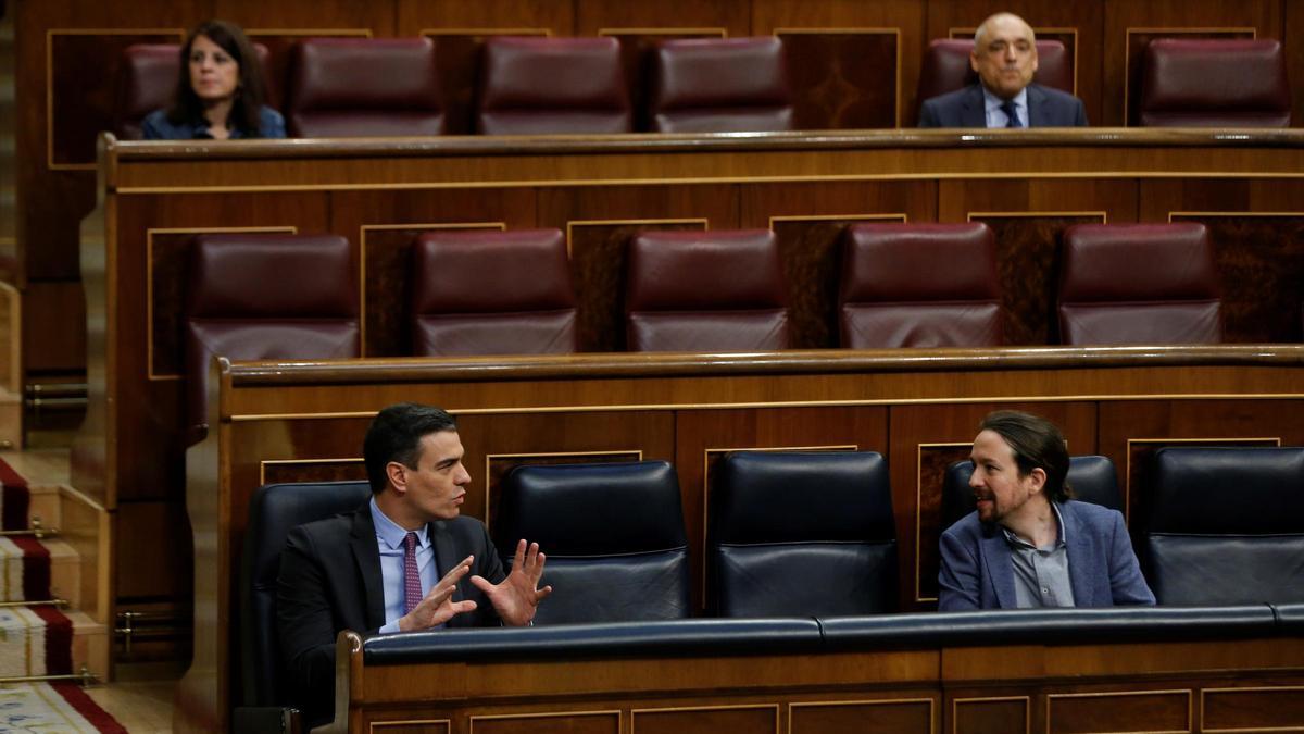 Pedro Sánchez y Pablo Iglesias.