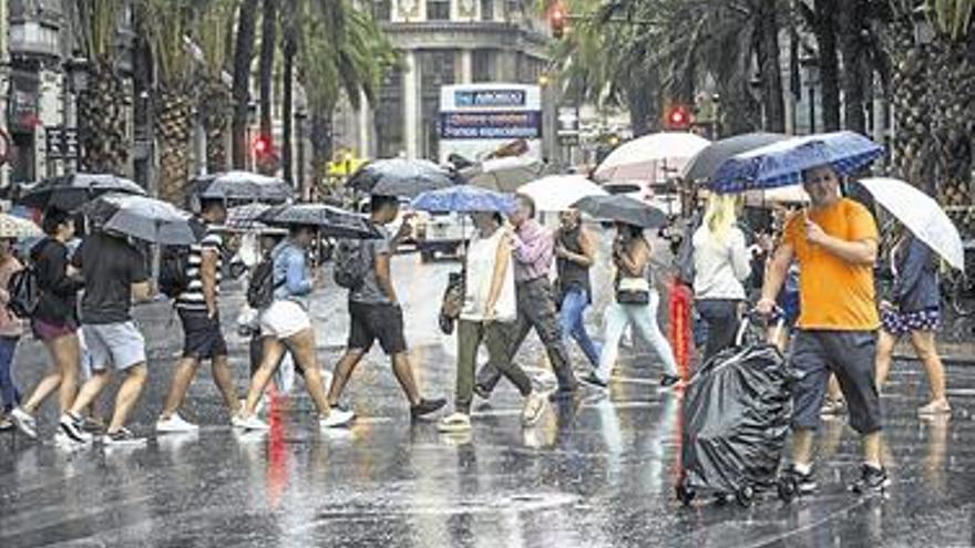 Veraniego y breve episodio de lluvias en la comunitat