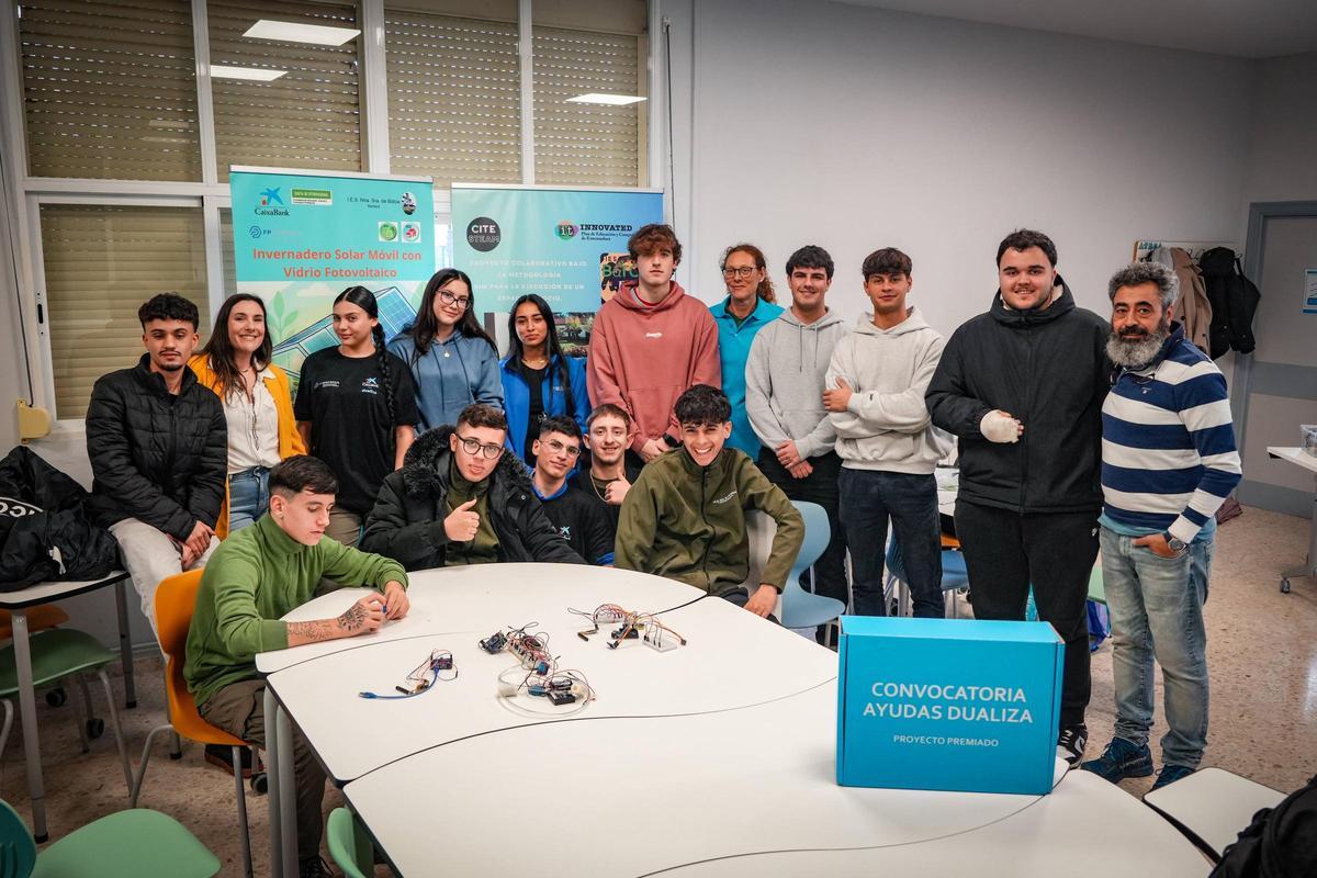 Grupo de alumnos del IES Bótoa que ha participado en el proyecto.