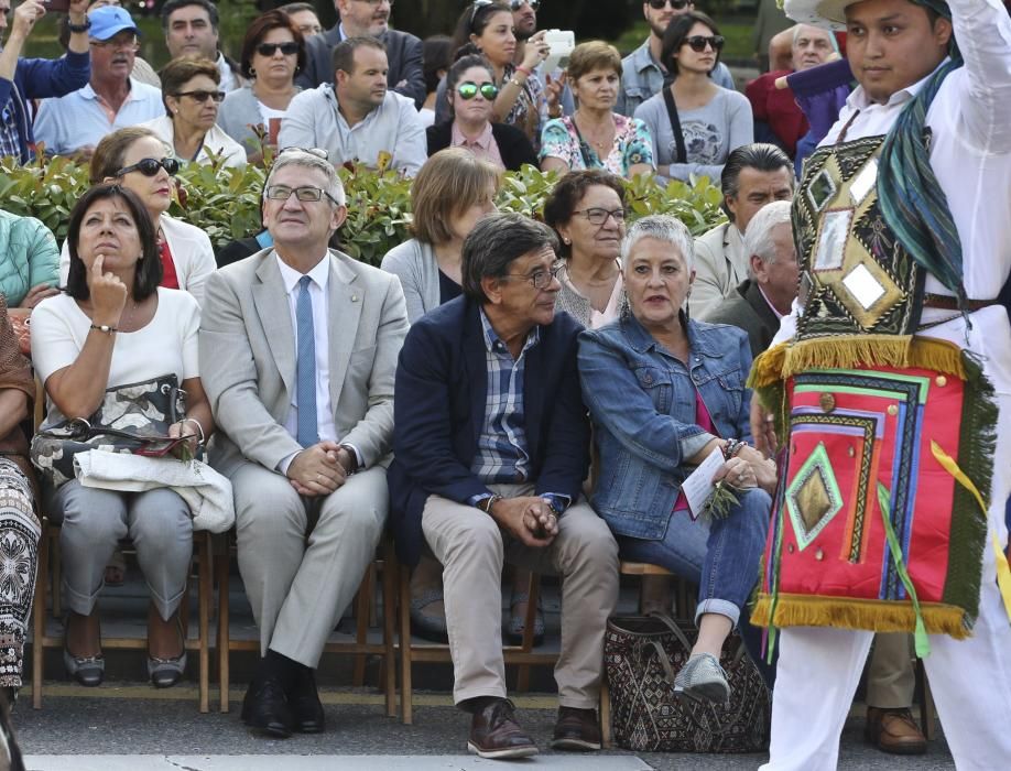 Desfile del Día de América en Asturias dentro de las fiestas de San Mateo de Oviedo