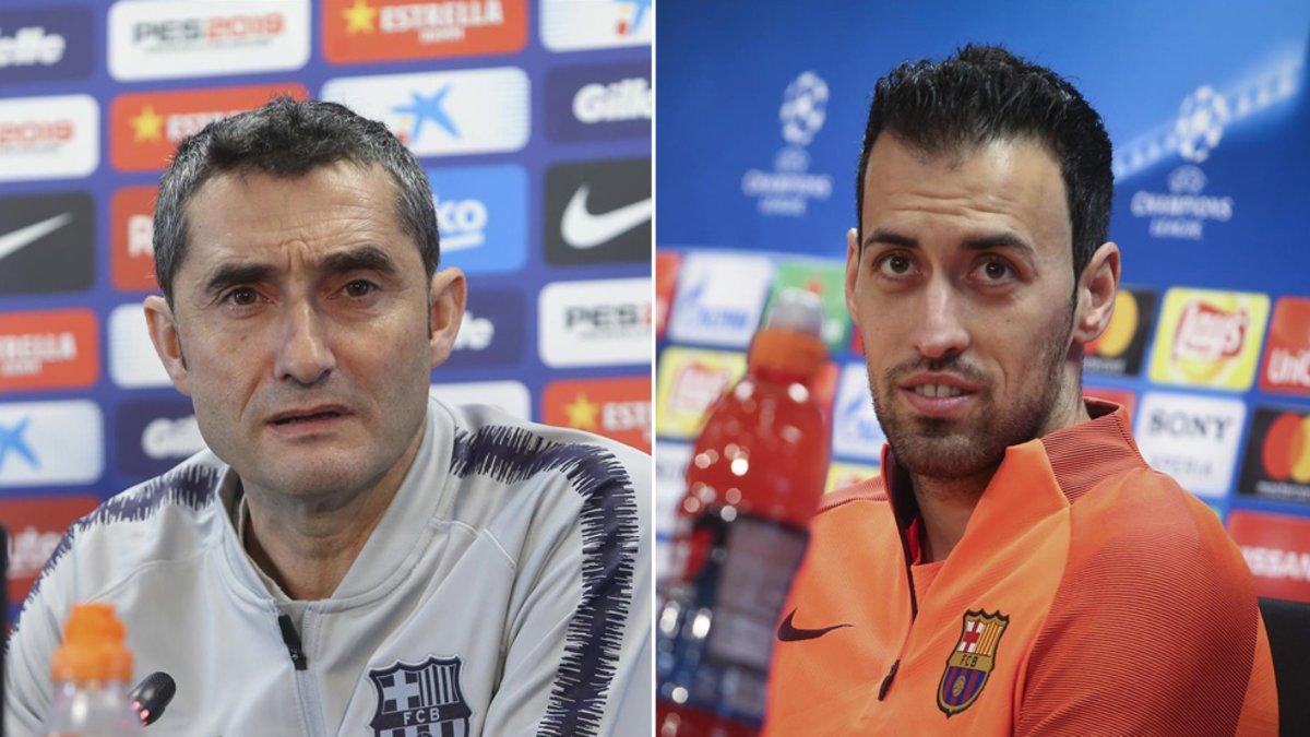 Valverde y Busuqets, en directo para hablar del Lyon - Barça