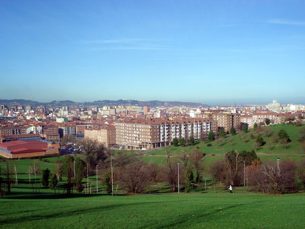 Una vista del parque de Los Pericones y su entorno.