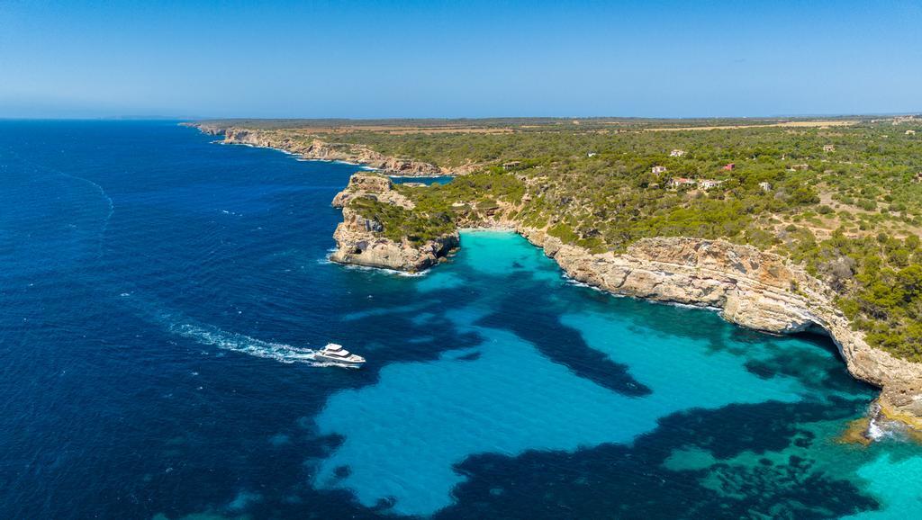Vista aérea del Caló des Moro, Mallorca