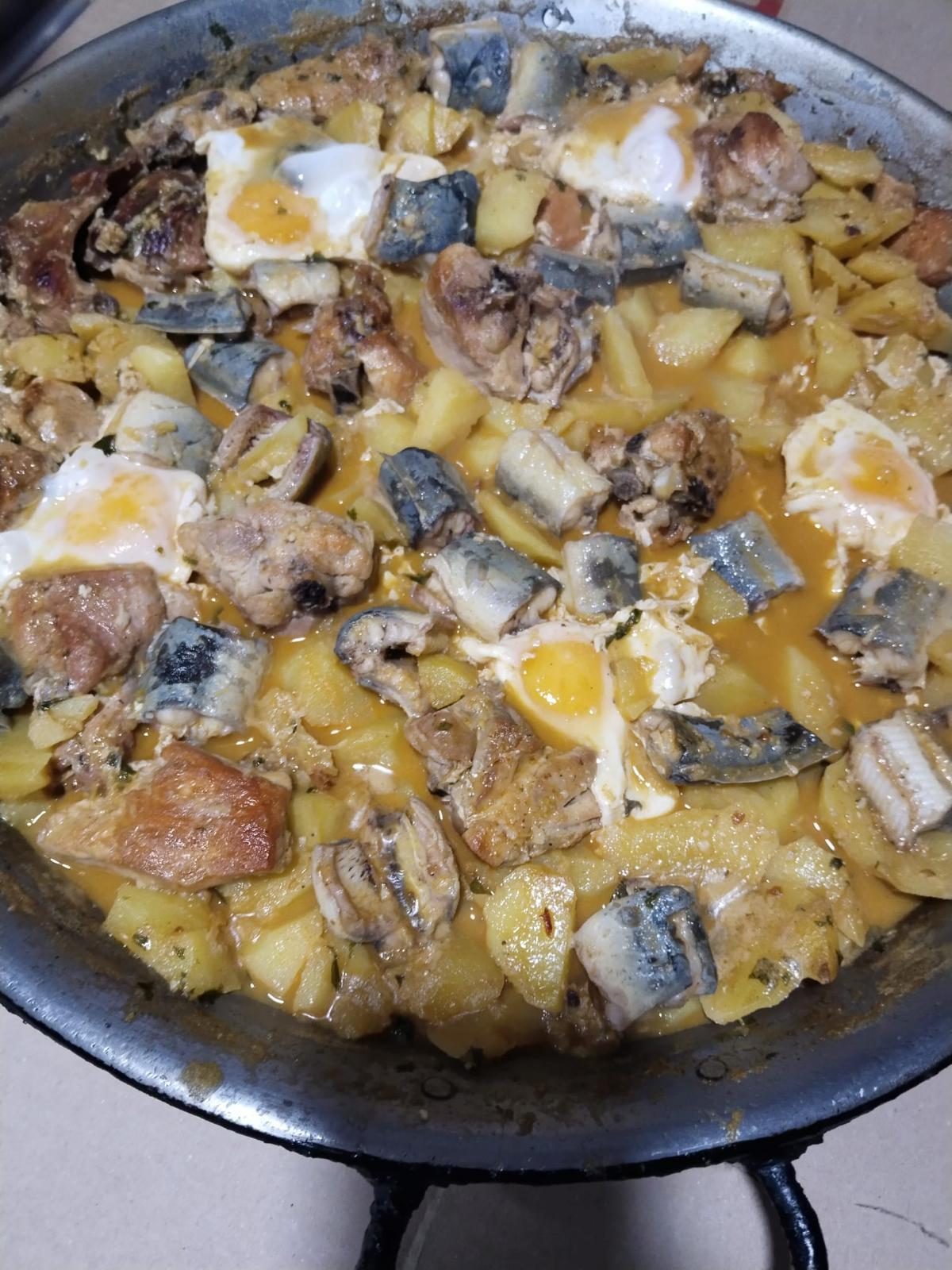 La ‘espardenyà’ es uno de los platos más tipicos antiguos valencianos de El Famós.