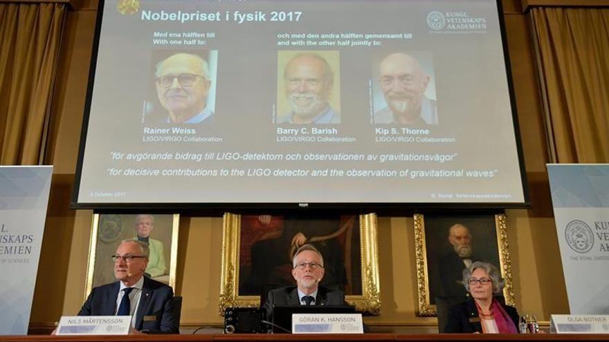 El Nobel de Física para tres estudiosos de las ondas gravitacionales