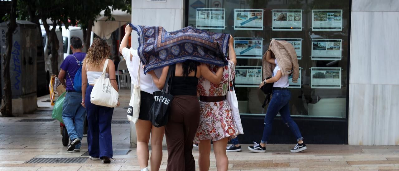 Las primeras lluvias de mayo llegan a Málaga.