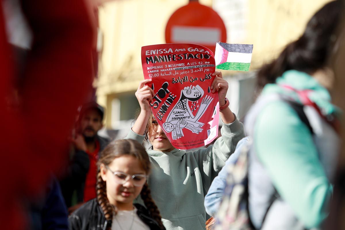 Todas las imágenes de la manifestación por Palestina en Ibiza