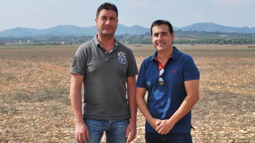 Francisco J. García y José Antonio Pérez, de KS Management, en Santa Cirga.