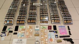 Imagen de la droga intervenida en esta operación de Policía