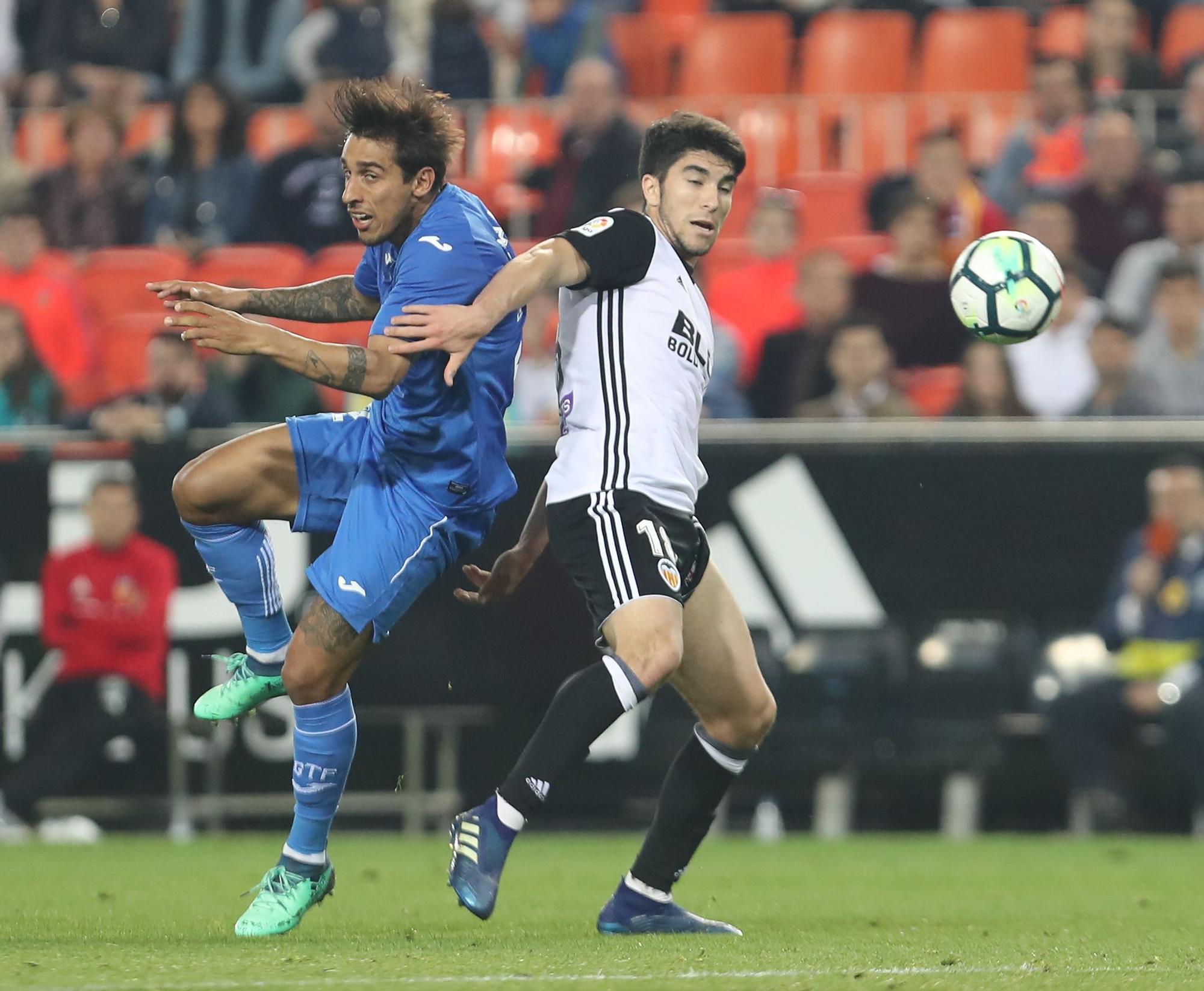 Los enfrentamientos Valencia CF - Getafe con Bordalás en el banquillo madrileño