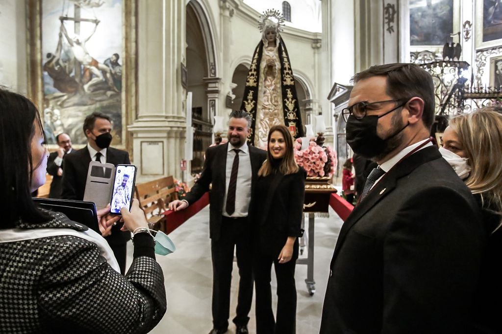 Semana Santa de Lorca 2022: Virgen de la Soledad del Paso Negro, iglesia y procesión