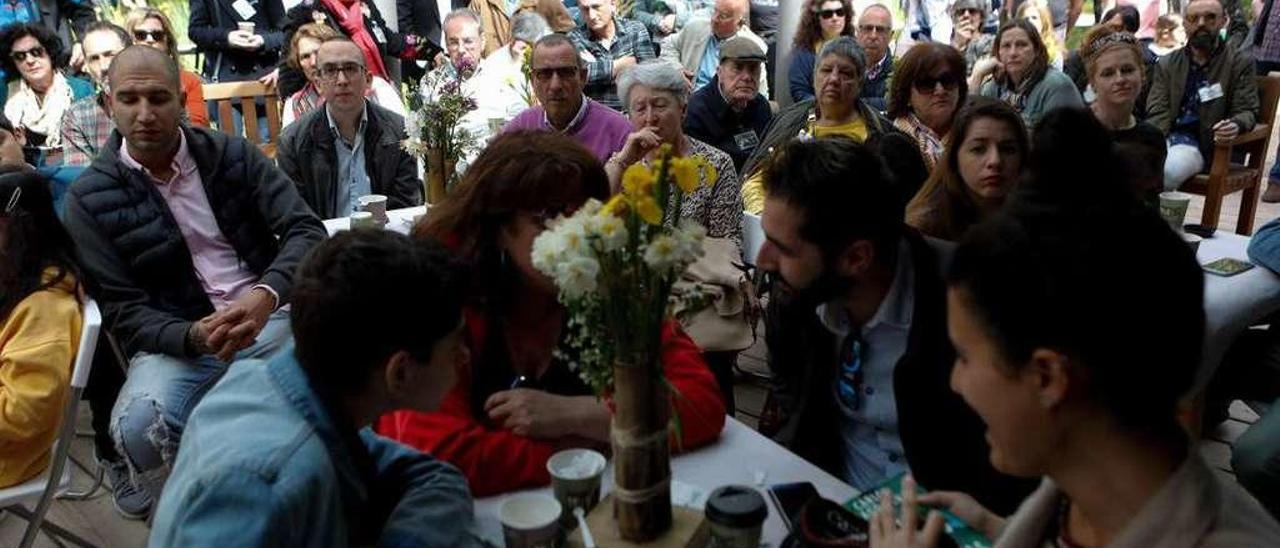 Asistentes ayer al Jardín Botánico.