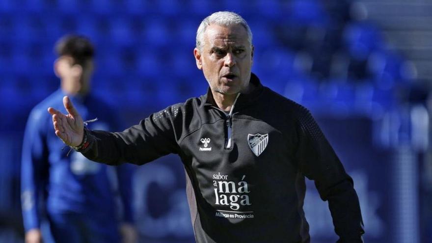 Sergio Pellicer, durante un entrenamiento. | MÁLAGA CF