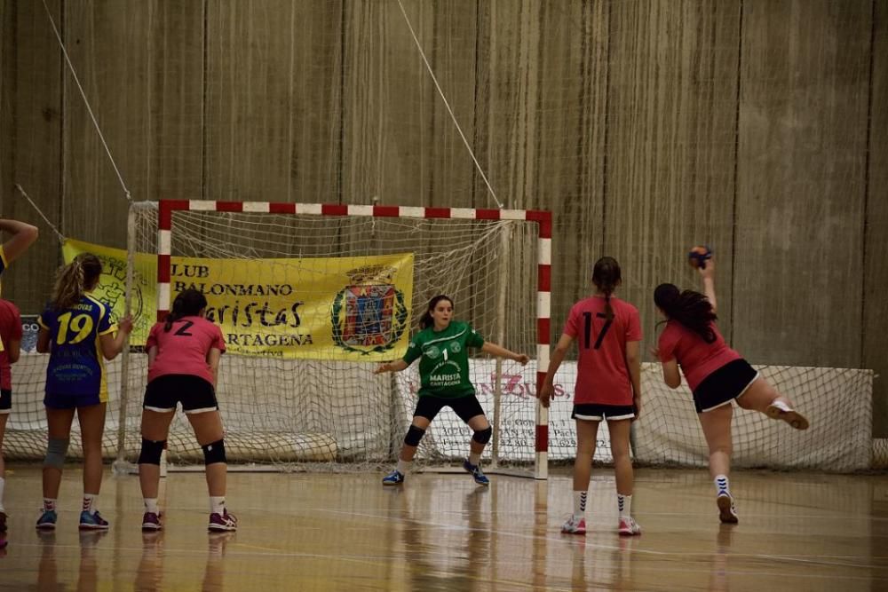 Balonmano: el Maristas Cartagena, campeón regional infantil femenino