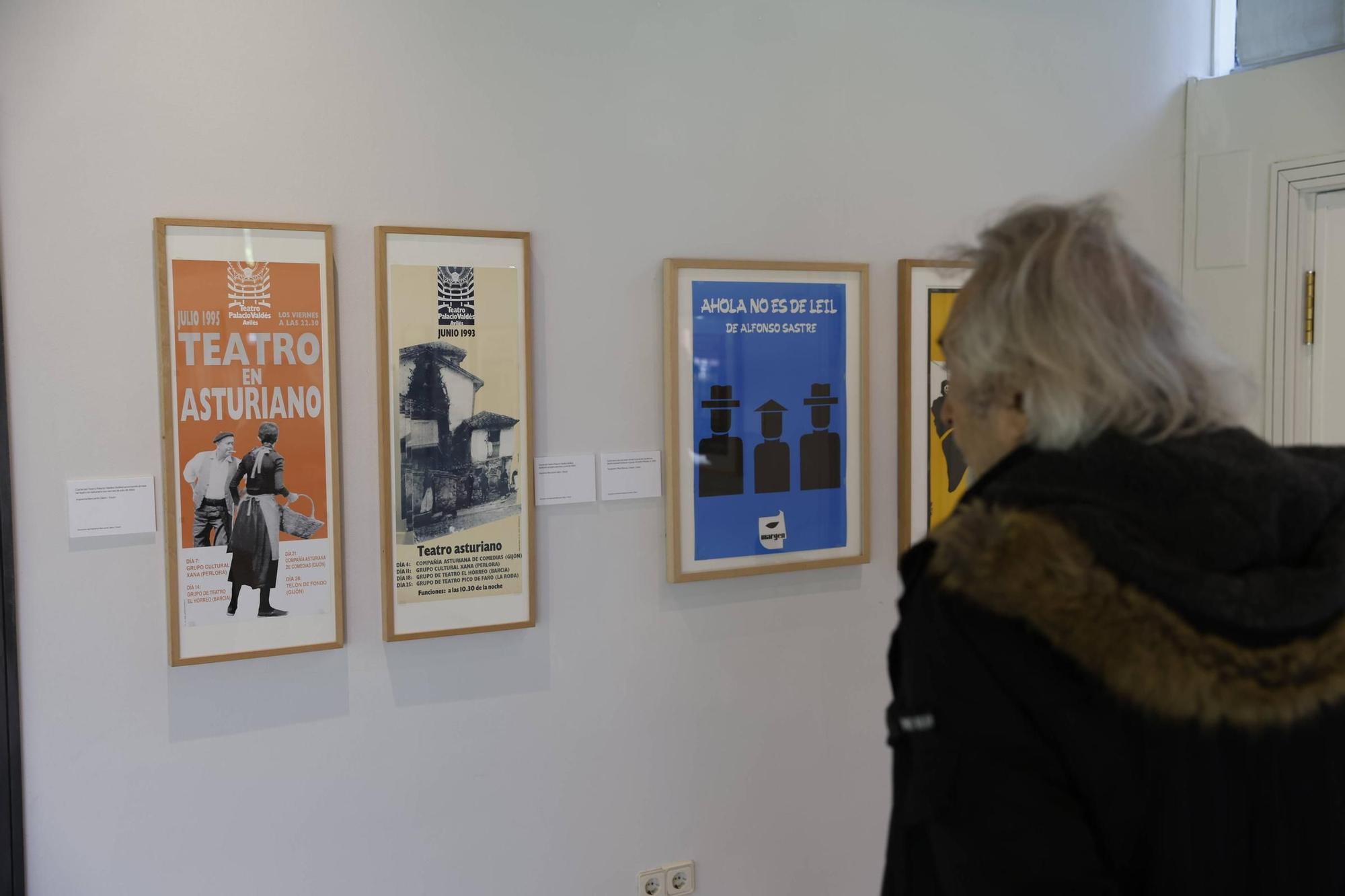 Exposición de carteles de teatro asturiano en el Muséu del Pueblu d'Asturies