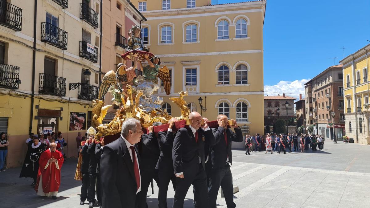 Procesión de Santa Emerenciana, este domingo en Teruel.