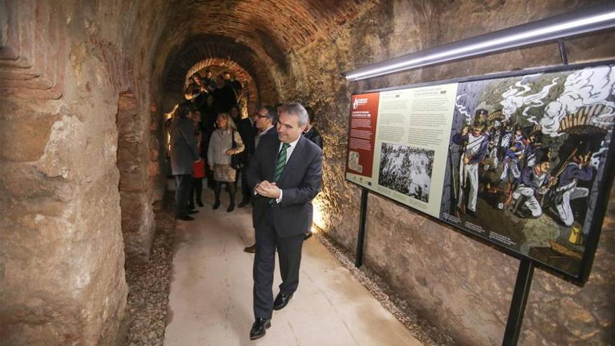 La primera galería de fusileros recuperada en  Badajoz será visitable fines de semana y festivos