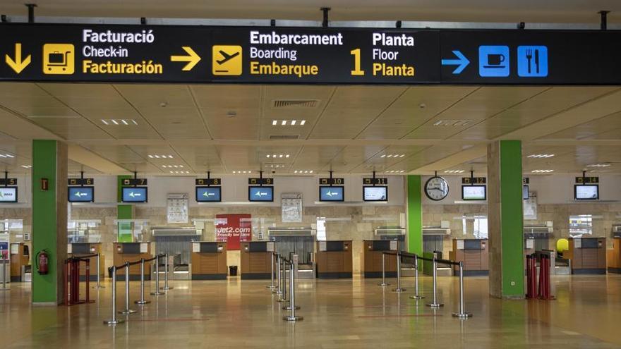 L&#039;aeroport de Girona, buit l&#039;octubre passat