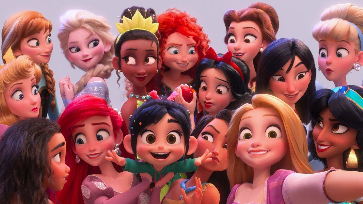 Reunión de princesas Disney en la película 'Ralph rompe internet'