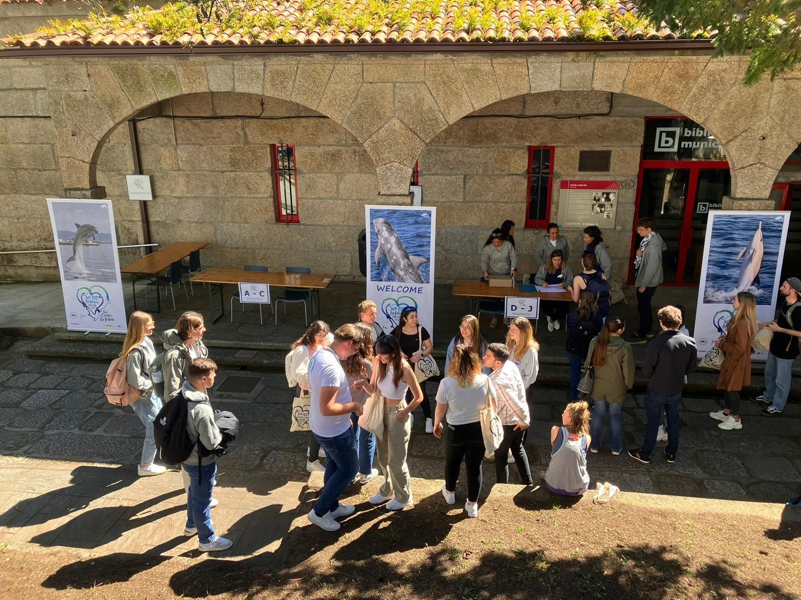 Así se vive la 34ª Conferencia de la Sociedad Europea de Cetáceos, en O Grove.