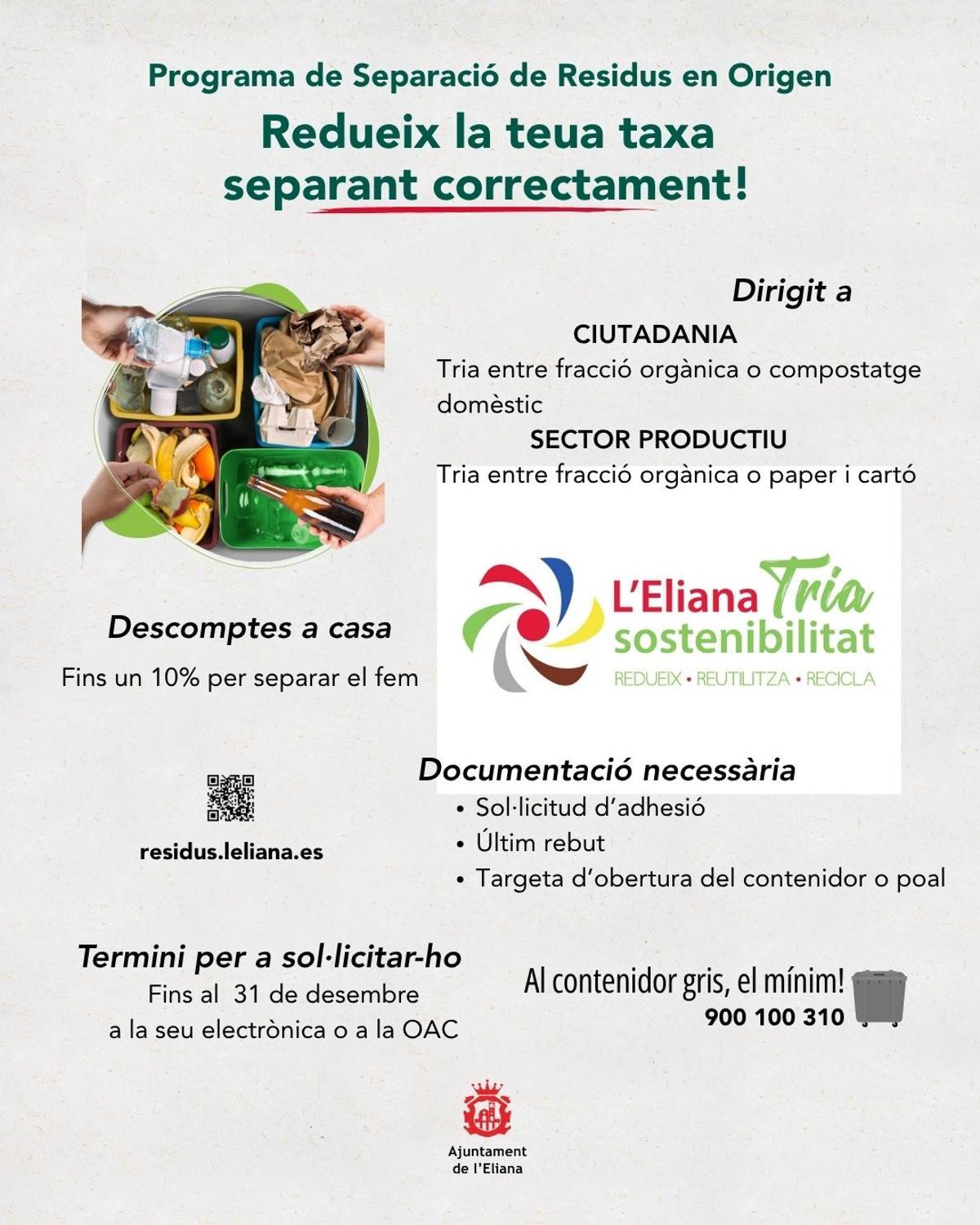 Programa de Separación de Residuos en Origen.