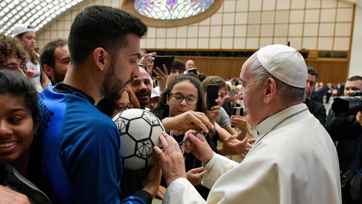 El Papa Francisco ha participado en un evento relacionado con el fútbol
