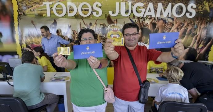 lAS PALMAS DE GRAN CANARIA A 12/06/2017. Inicio de la Campaña 2017-18 de Abonados de la UD Las Palmas. FOTO: J.PÉREZ CURBELO