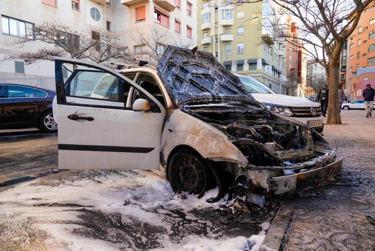 Imagen del coche afectado.