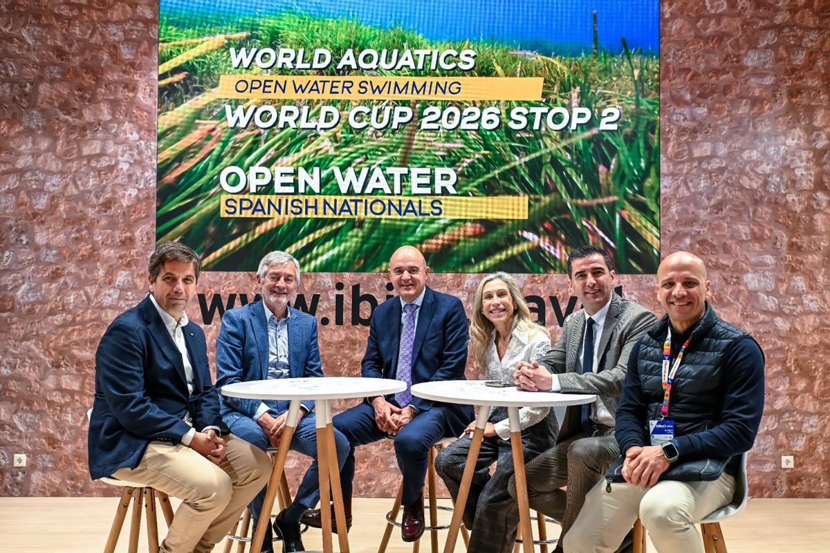 Anuncio de la elección de Ibiza como anfitriona de la Copa del Mundo de Aguas Abiertas