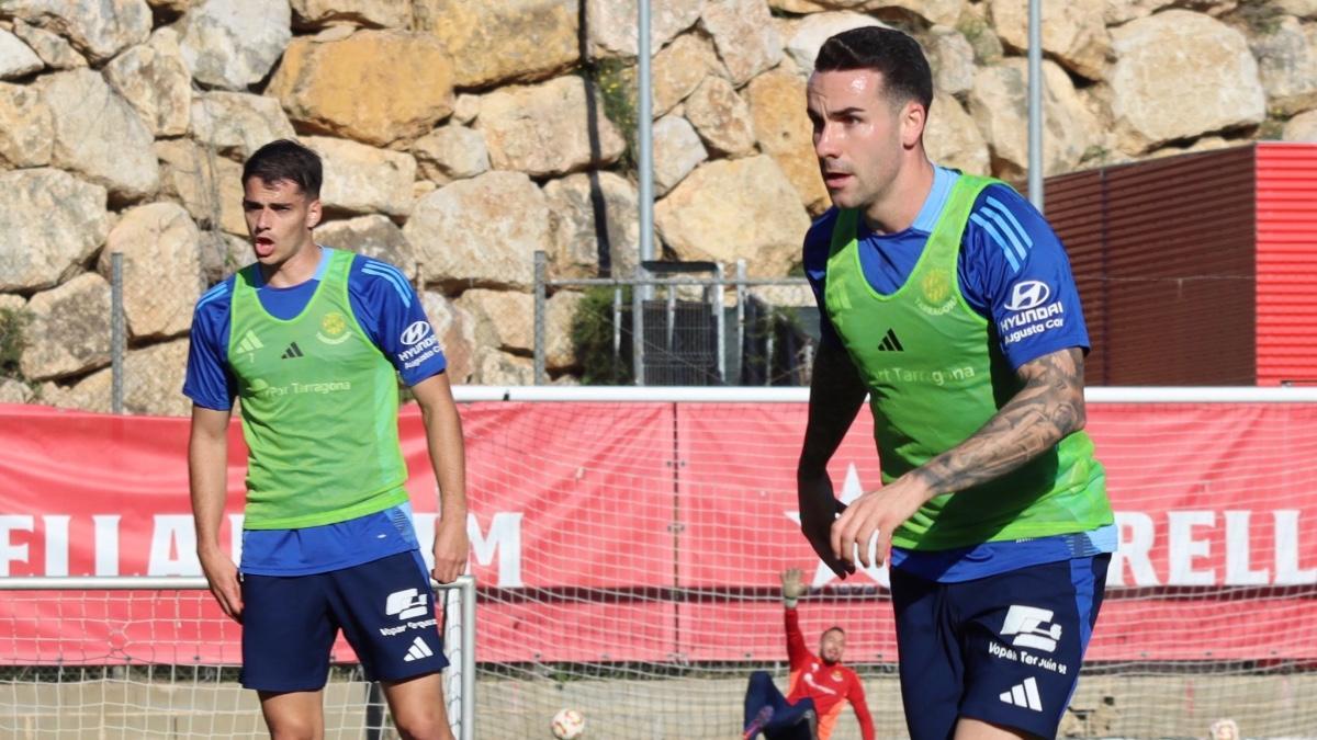 Último entrenamiento antes de jugar con la Ponferradina