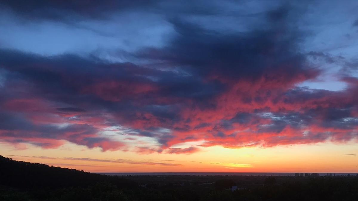 Amanecer nublado hoy en la Comunitat Valenciana