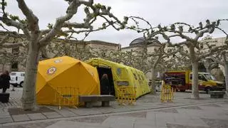 ¿Por qué está la plaza de Viriato de Zamora repleta de servicios de Emergencia de toda España?