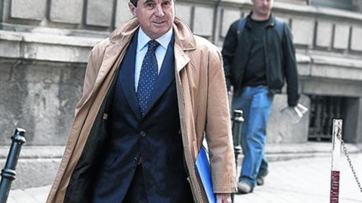 Jaume Matas, a su llegada a la Audiencia Nacional en mayo del 2013.