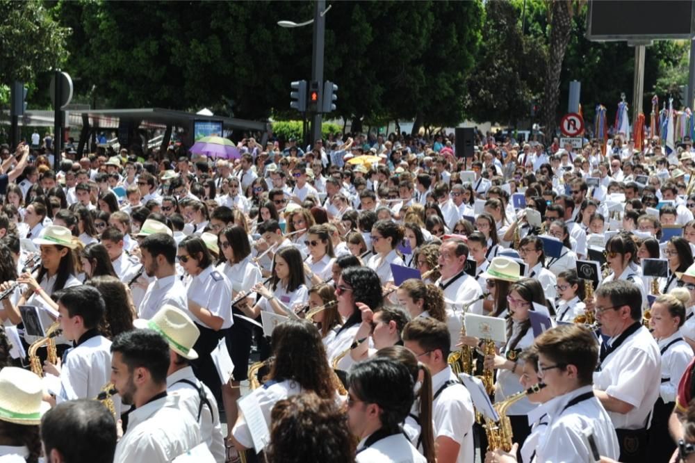 Encuentro de bandas de música en Martínez Tornel