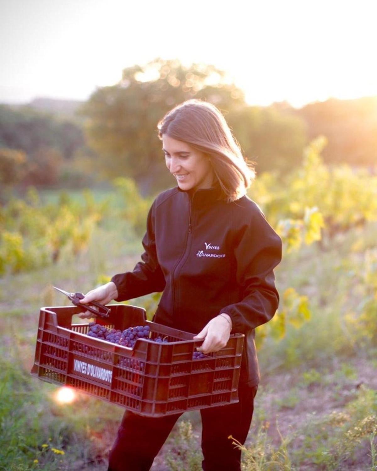 Carlota Pena és la segona generació del Celler Vinyes d'Olivardots.