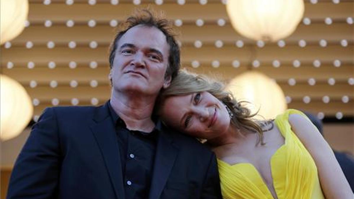 Tarantino y Thurman, en el Festival de Cannes de este año, en mayo.