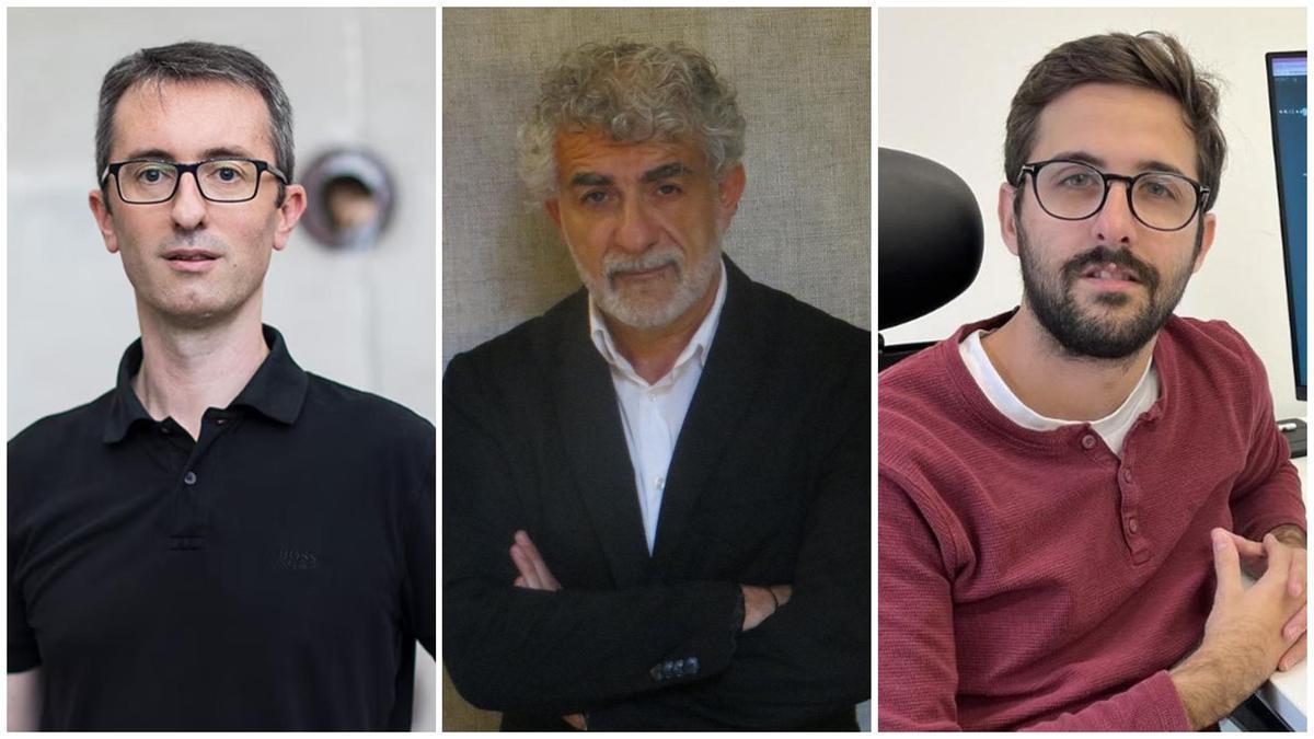 Adam, Sobrino y Calvo, los tres científicos de universidades valencianas que han ganado el Premio Nacional de Investigación.