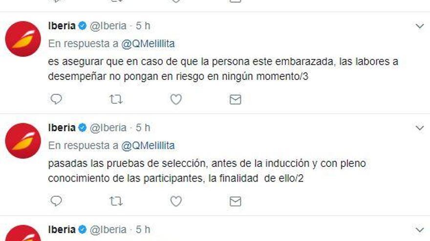 Iberia rectifica y elimina el test de embarazo a mujeres antes de contratarlas