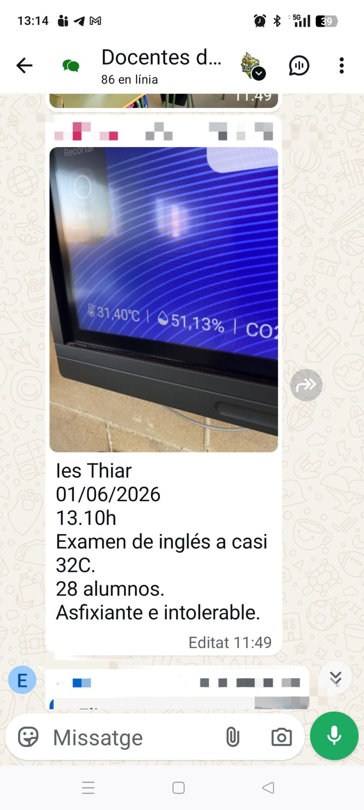 Alumnos y profesores cocidos en las aulas de la Vega Baja