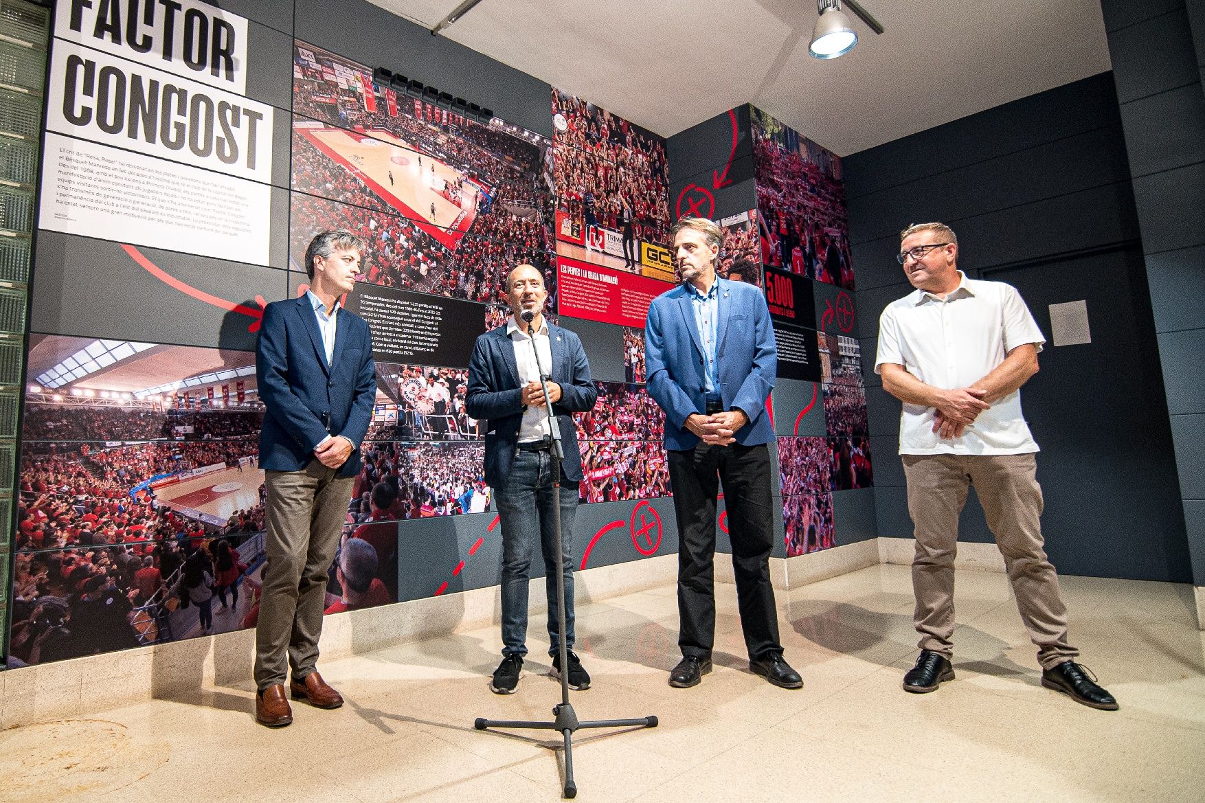 S'inaugura al Nou Congost una exposició permanent sobre la història del Bàsquet Manresa i la consecució de la Lliga ACB fa 25 anys