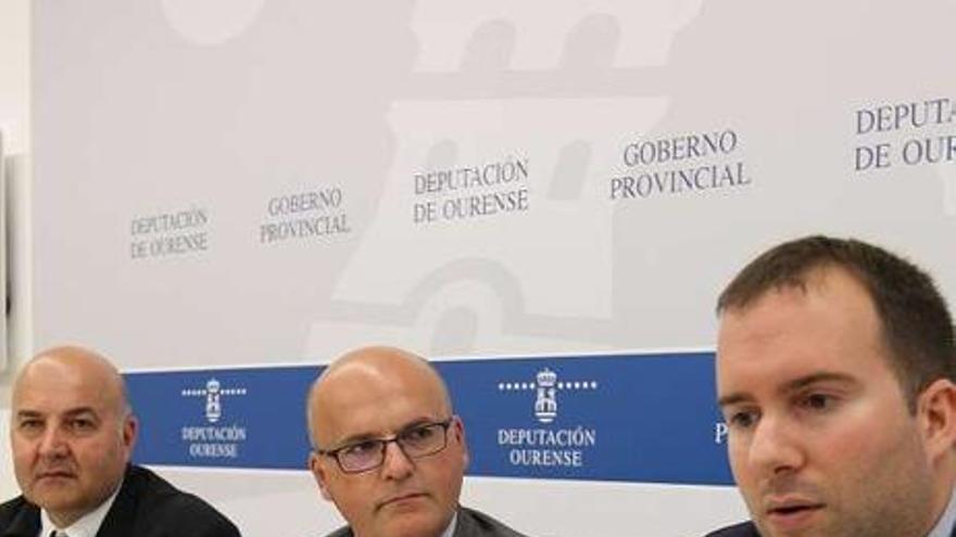 Manuel González, José Manuel Baltar y David Llorente.