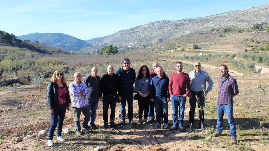 Visita de representantes de la Unió, ayuntamientos y les Corts, en zonas afectadas