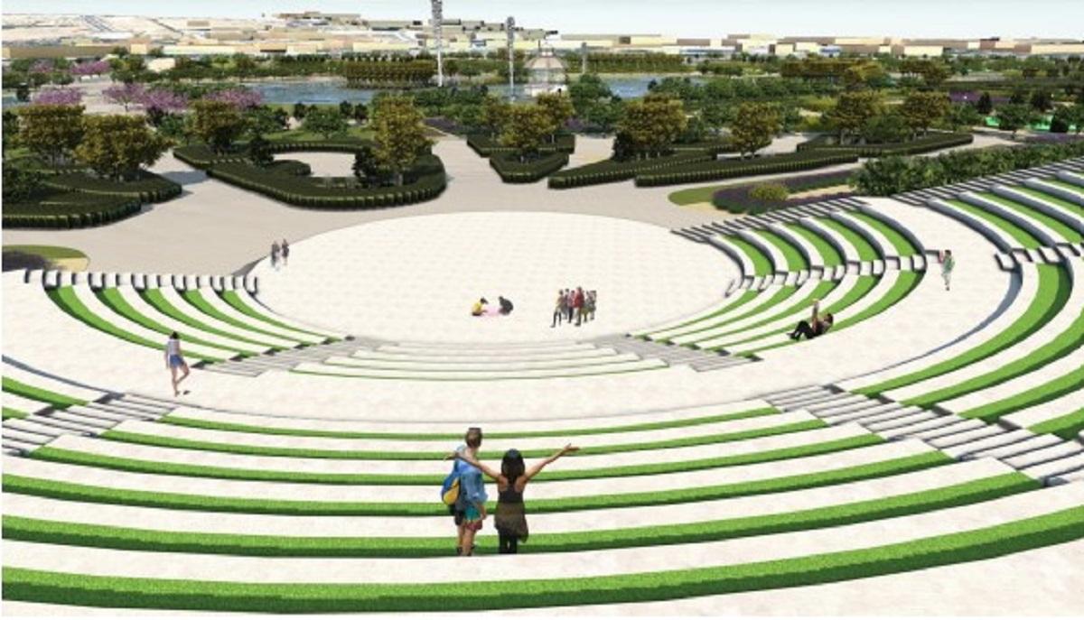 El parque contará con un auditorio al aire libre con capacidad para 1.900 personas.