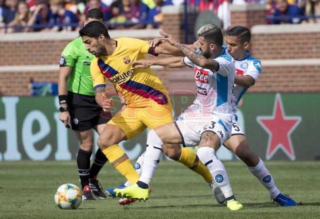 Las mejores imágenes del partido Nápoles, 0 - FC Barcelona, 4