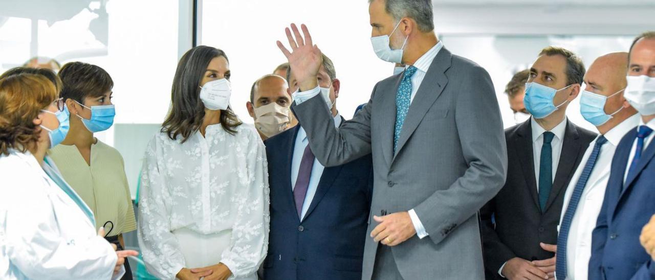 Felipe VI y Letizia, este miércoles, inaugurando un hospital en Guadalajara.