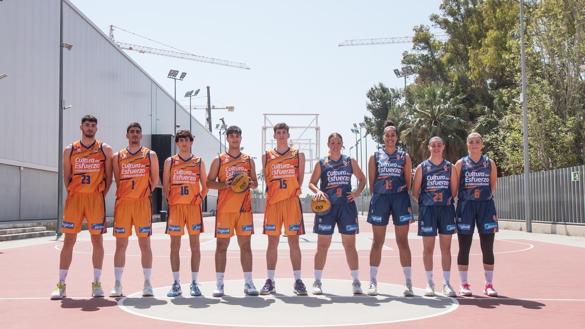 Los equipos masculino y femenino del Valencia Basket