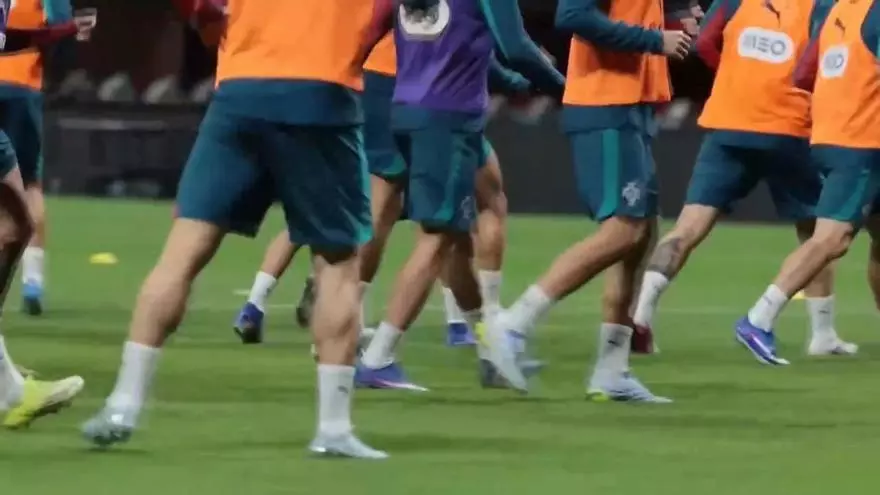 Entrenamiento de la seleccion de Portugal previo al partido amistoso con EE.UU.