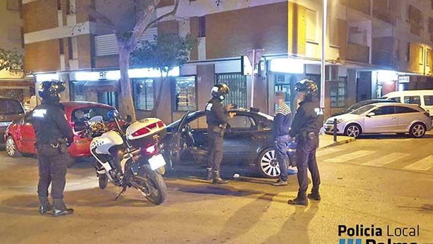 Controles de tráfico y drogas en es Rafal Vell